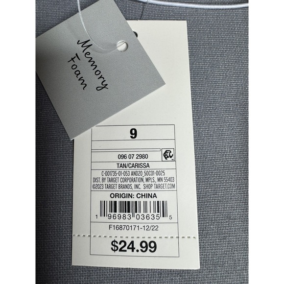 A New Day Women's Tan Carissa Woven Strap Open-Toe Slide Sandals Size 9 - Picture 5 of 8